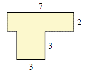分段矩形图形Quiz5的面积