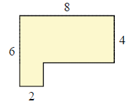 分段矩形图形Quiz8的面积